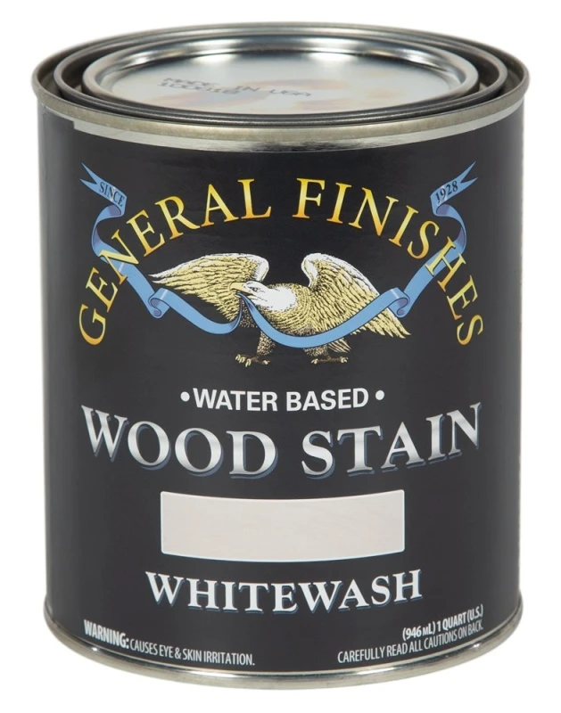 Water Based Whitewash Wood Stain, 1 Quart, Model Wiqt