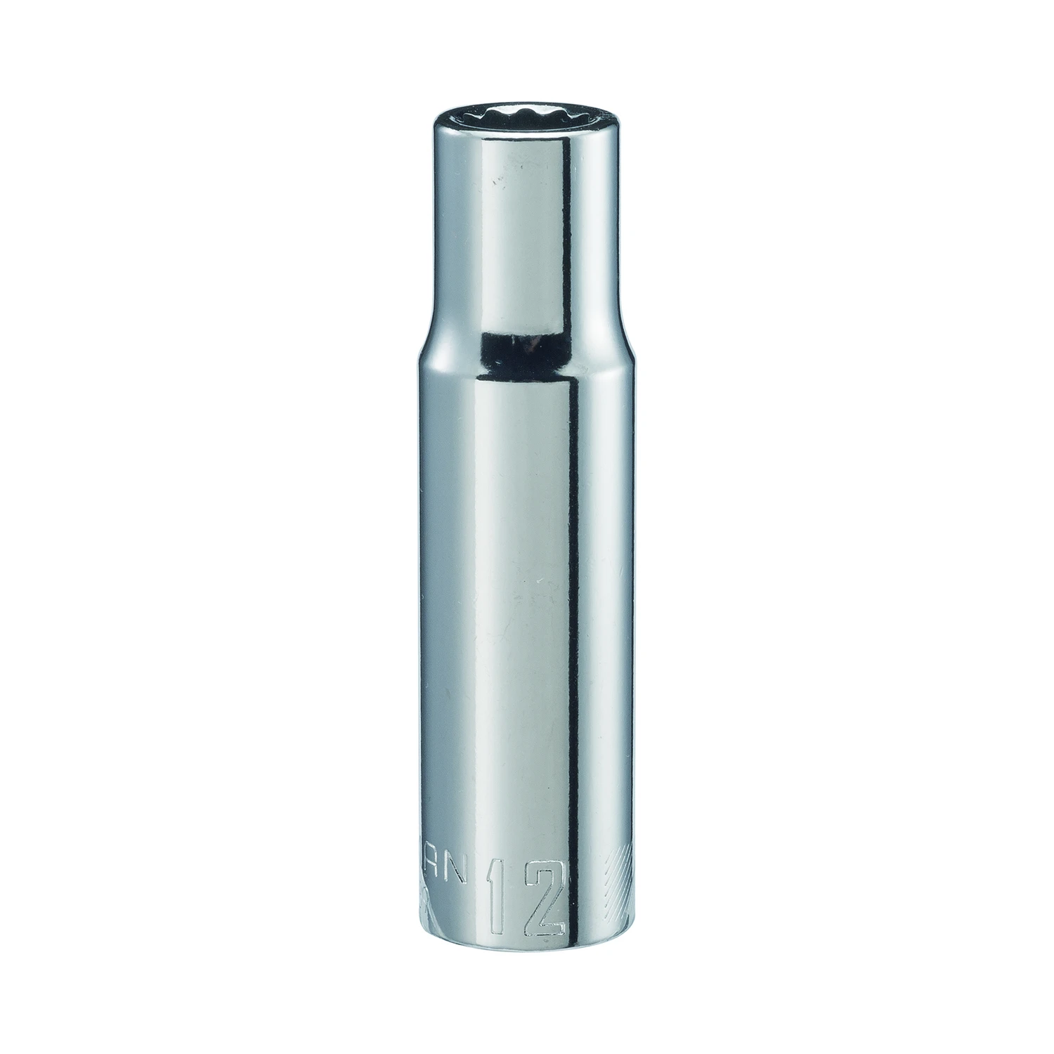 12 Mm X 1/2 In. Drive Metric 12 Point Deep Socket - 1 Piece