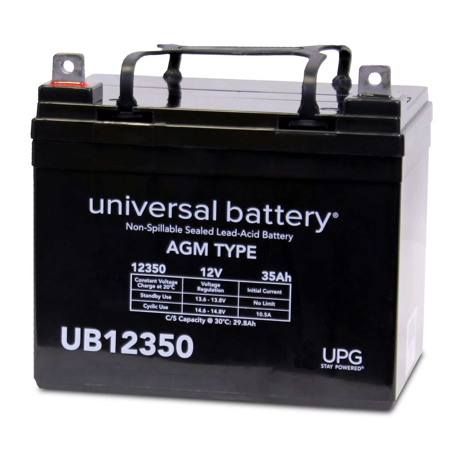 Ub12350 35 Ah Sealed Lead Acid Automotive Battery