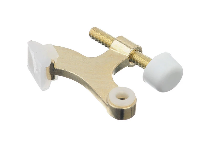 1.6 In. H Bright Gold Hinge Pin Door Stop For Hollow Core Doors