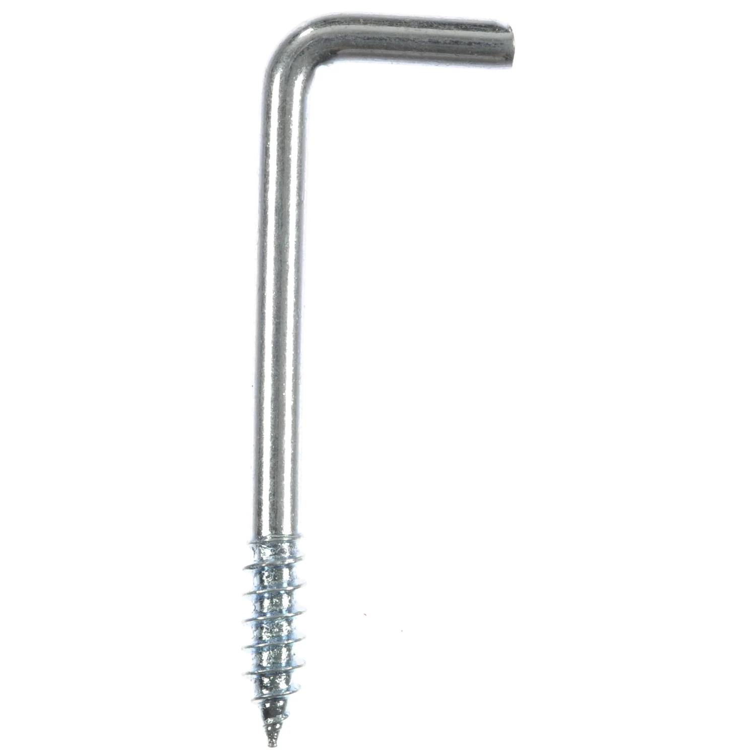 Ace Small Zinc-Plated Silver Steel 1.375 in. L Square Bend Screw Hook 10 lb. 10 pk