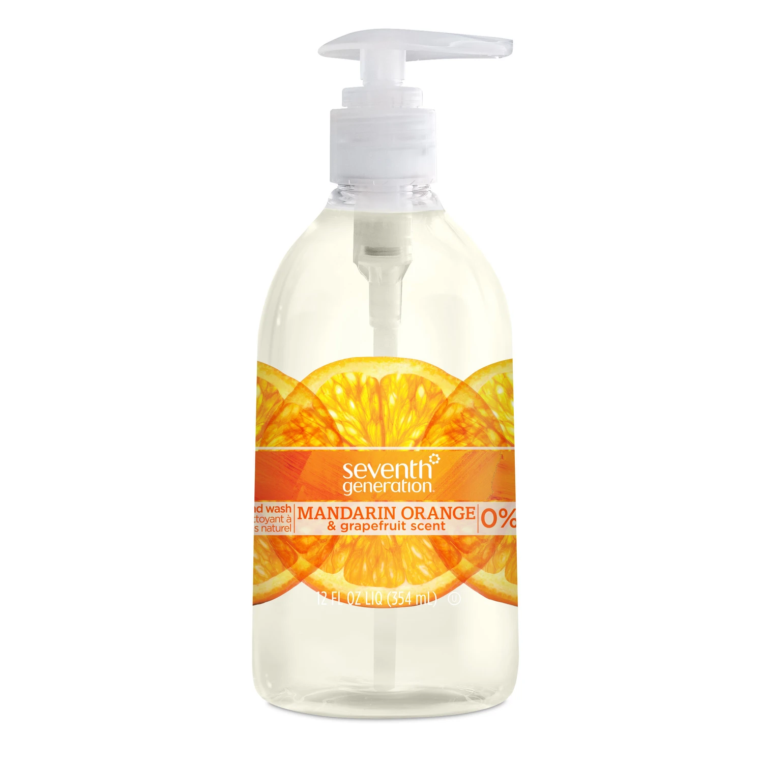 Mandarin Orange & Grapefruit Scent Liquid Hand Soap 12 Oz Bottle