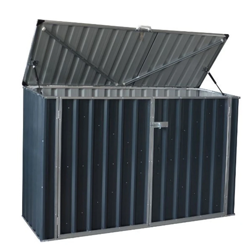 6 Ft. X 3 Ft. Metal Horizontal Storage Shed Without Floor Kit - Gray