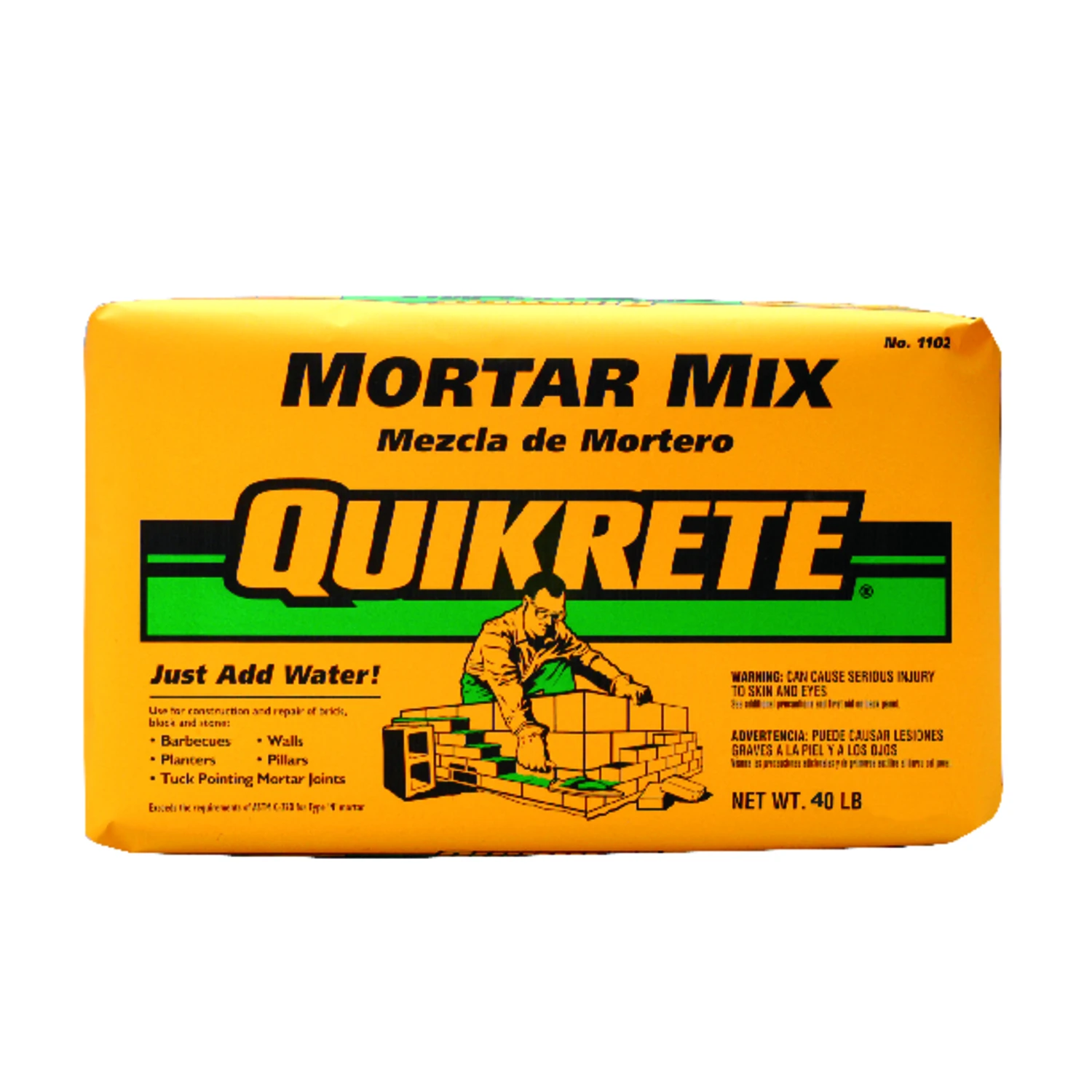Mortar Mix 40 Lb Gray - Strong Bonding For Brick, Block, And Stone