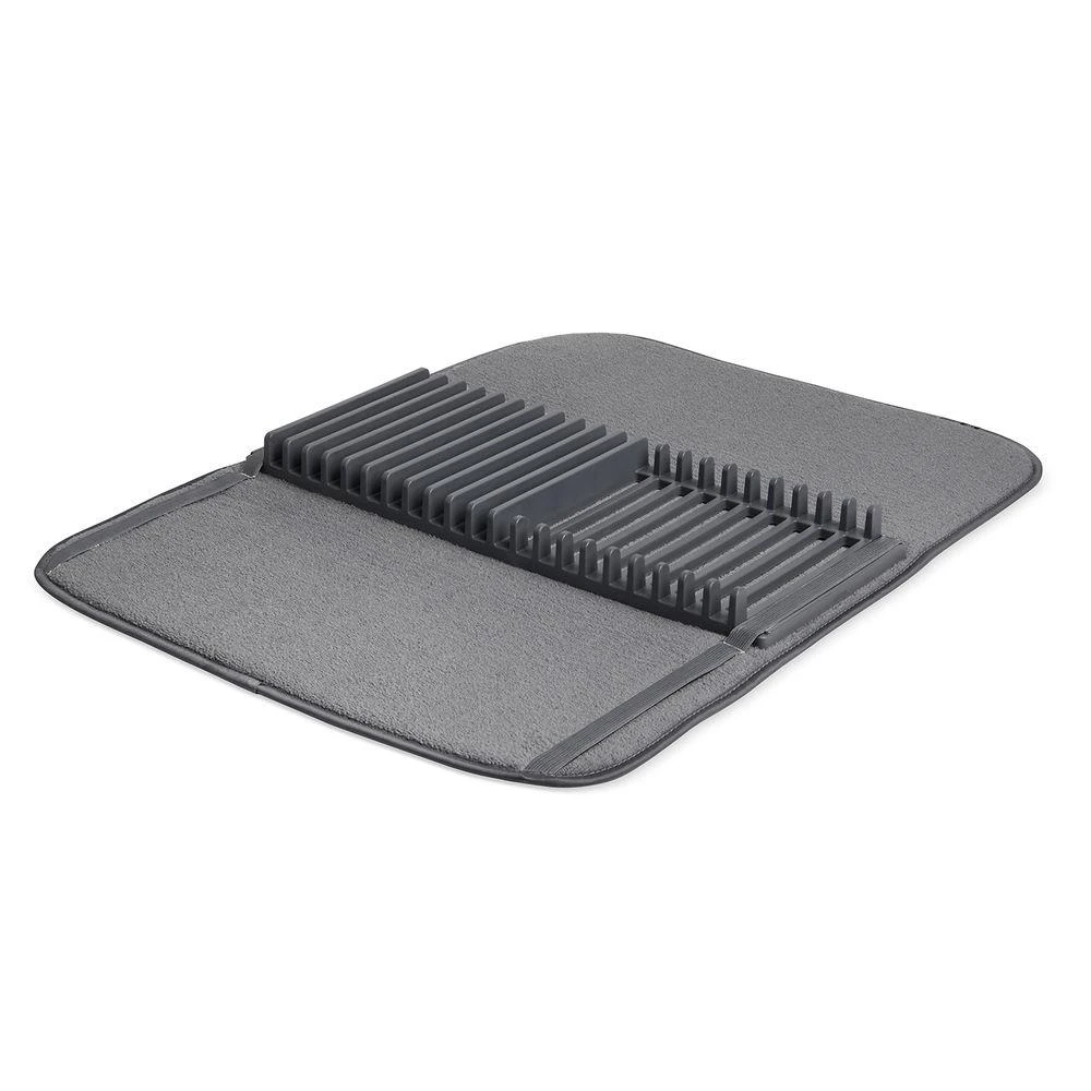 Charcoal Microfiber Drying Rack With Mat - 18 In. W X 24 In. L