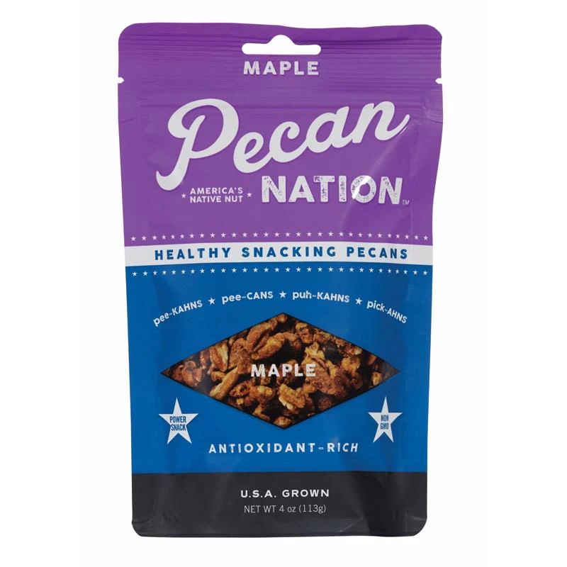 Maple Pecans 4 Oz Pouch, Model Pnmc4.8, 8 Servings