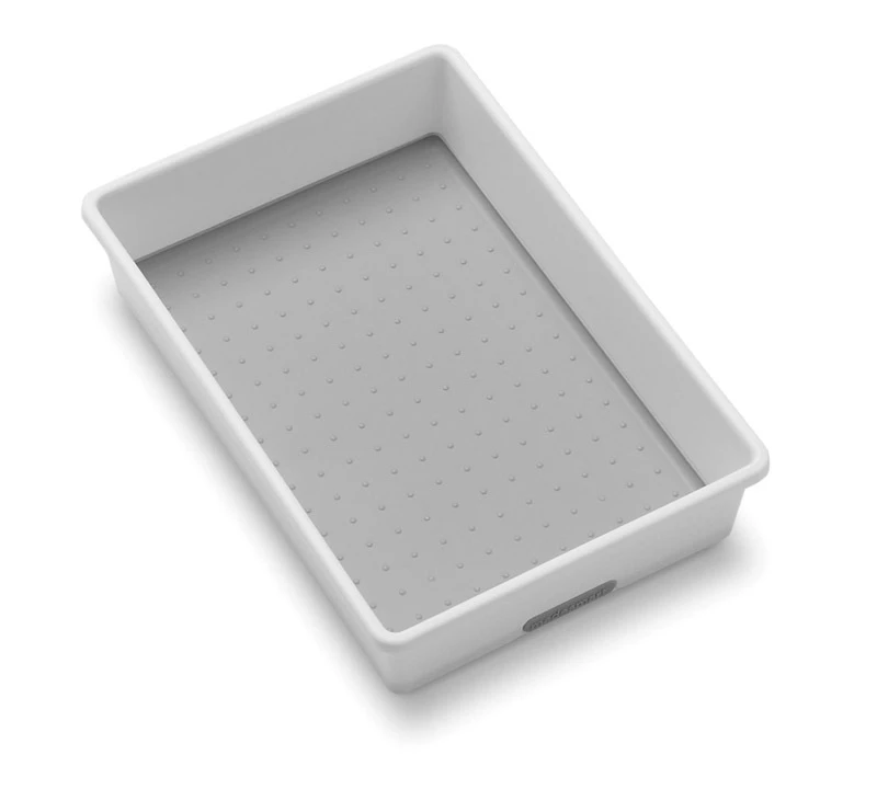 Madesmart White Plastic Drawer Organizer Bin