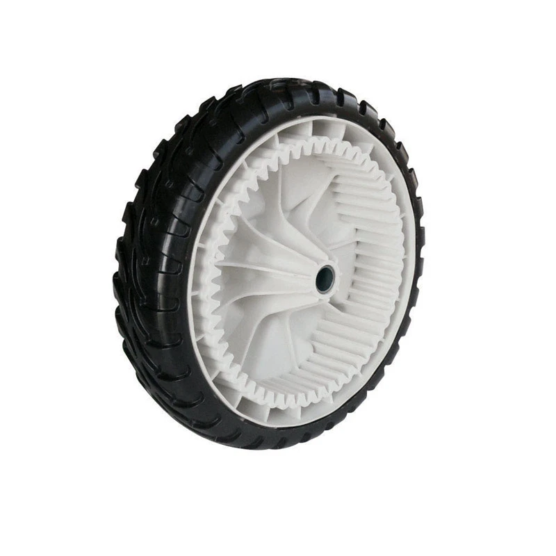 Gear Assembly 2 In. W X 8 In. D Plastic Lawn Mower Replacement Wheel