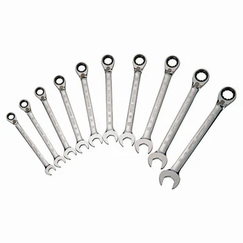 Dwmt72168 10-piece Reversible Ratcheting Metric Wrench Set (10-19mm)