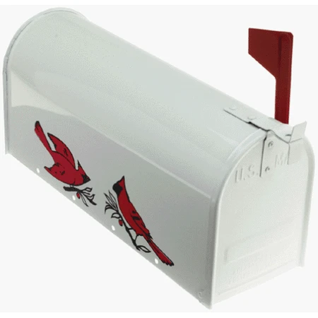 Cardinal CB-1 Rural Mailbox - Stylish Red and White Design