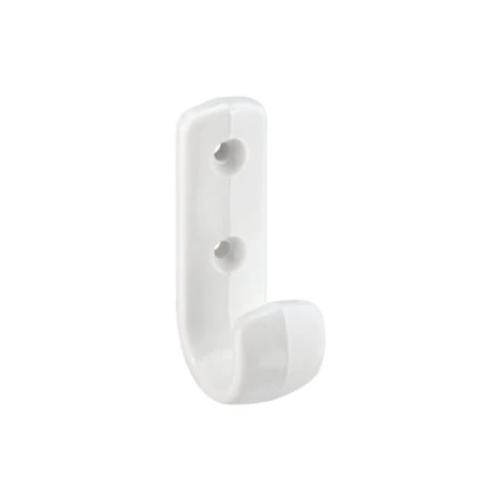 Hardware 2-13/16in Single Prong Coat Hooks 752016 - White Finish