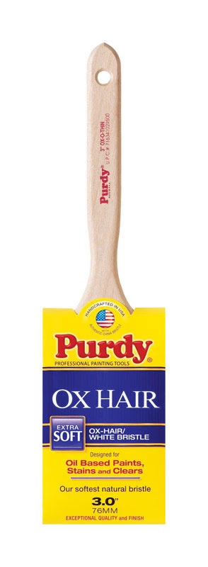 Ox-o-thin 3 In. Extra Soft Flat Trim Paint Brush For Oil-based Paints