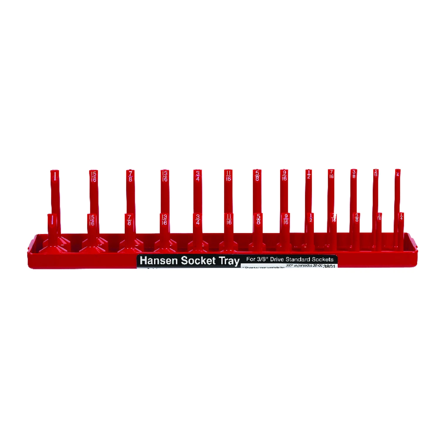 13.25 In. L X 3/8 In. Drive Sae Socket Tray - 1 Piece