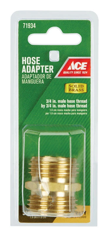 3/4 In. Brass Threaded Male Hose Coupling Model Gt3060a