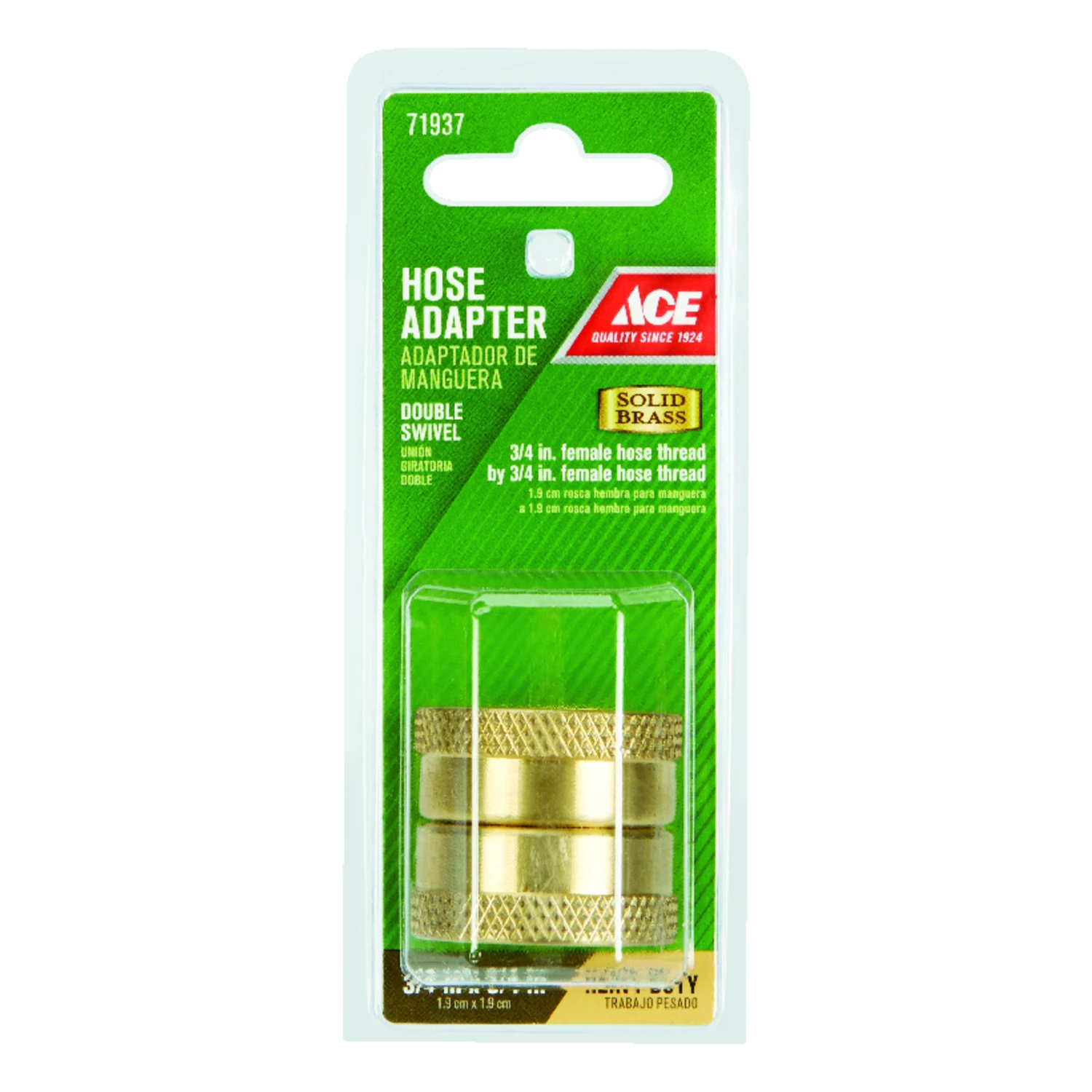 3/4 In. Brass Threaded Female Hose Coupling Gt3080a For Garden Hoses