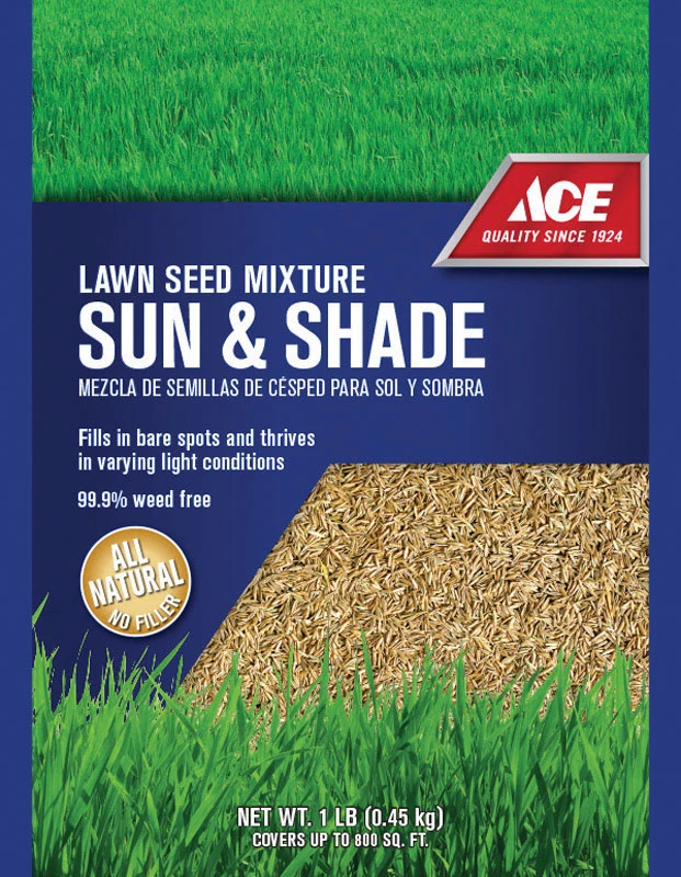 Green Turf Mixed Sun Or Shade Grass Seed 1 Lb - Ideal For Cool Season Areas
