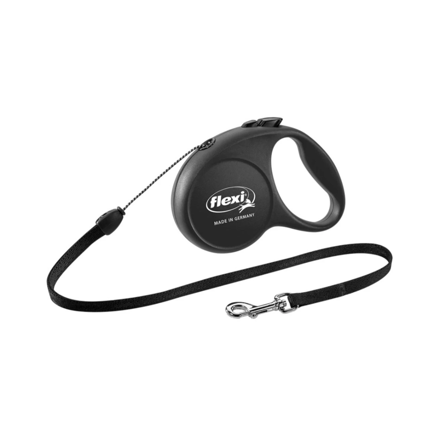 16ft Black Retractable Leash for Small Dogs