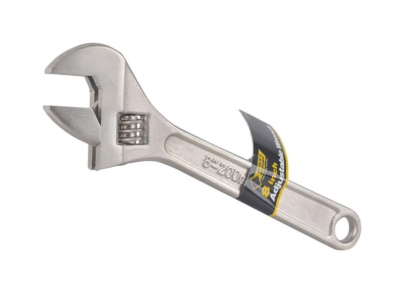 Steel Grip 8 in. L Adjustable Wrench 1 pc.