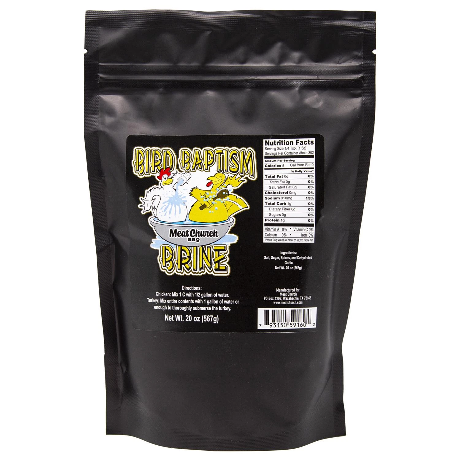 Bird Baptism Brine Mix 20 Oz - Flavorful Poultry Seasoning