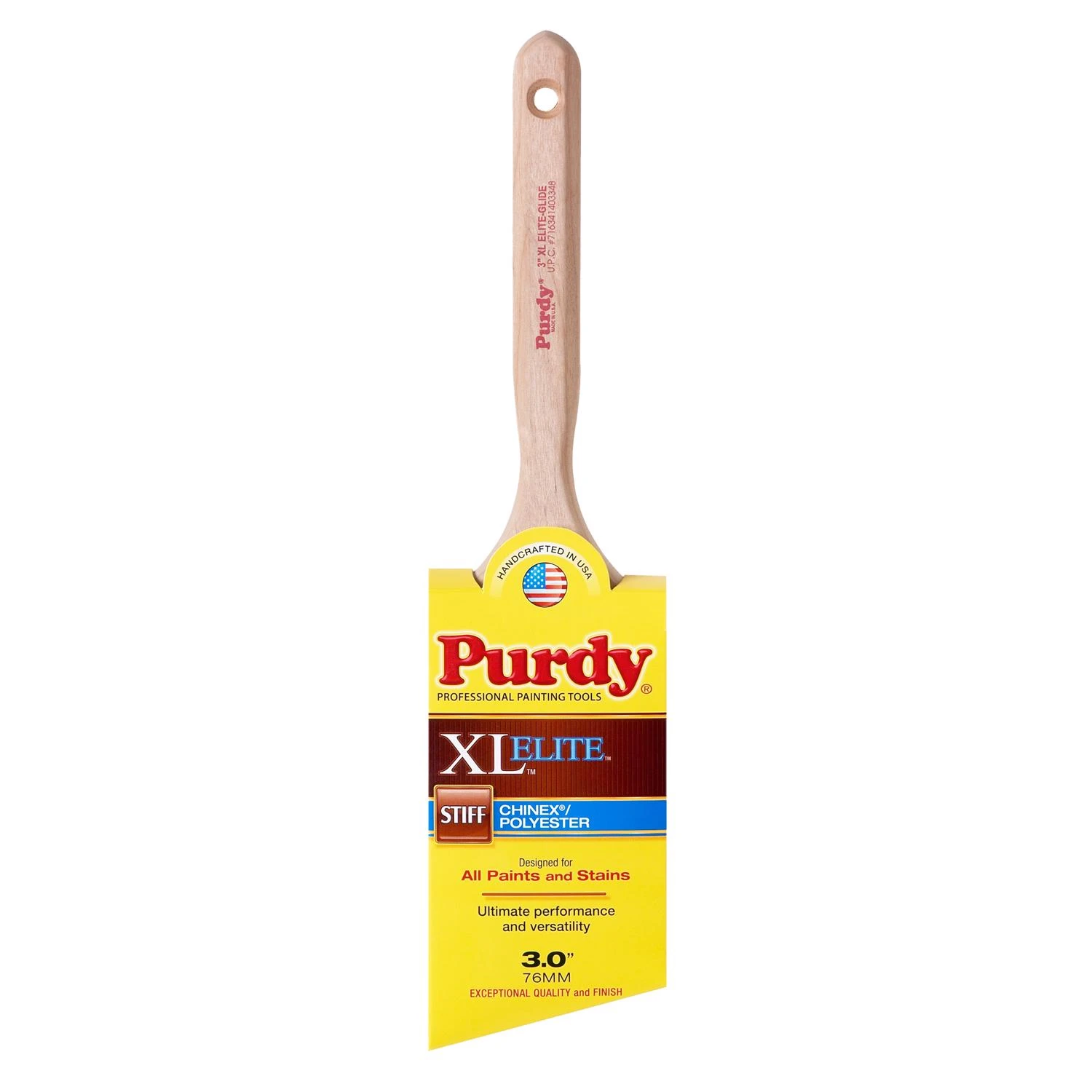 Xl Elite Glide 3 In. Stiff Angle Trim Paint Brush - Model 144152530