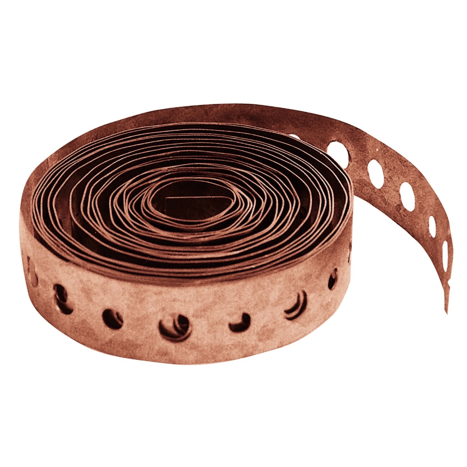 3/4 In. Copper Plated Metal Hanger Strap - 10 Ft Length