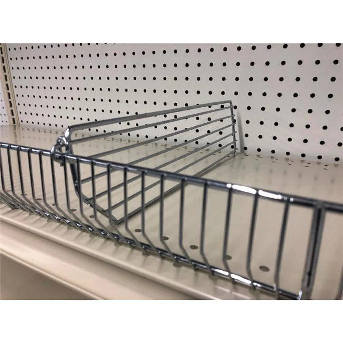 9007297 Steel Wire Binning Shelving Unit - Silver, 0.5 x 3 x 22 in.