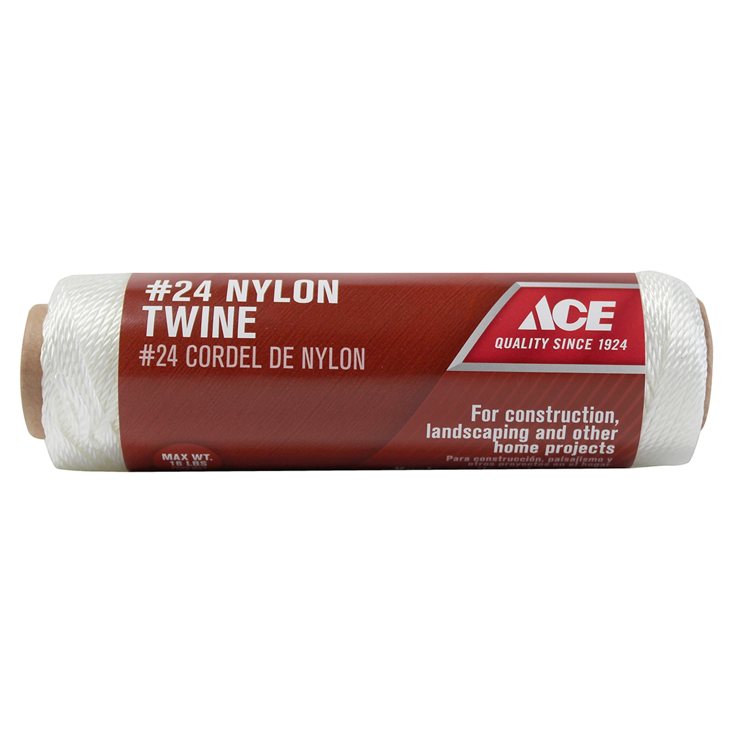 24 In. Diameter X 185 Ft. Length White Twisted Nylon Mason Line