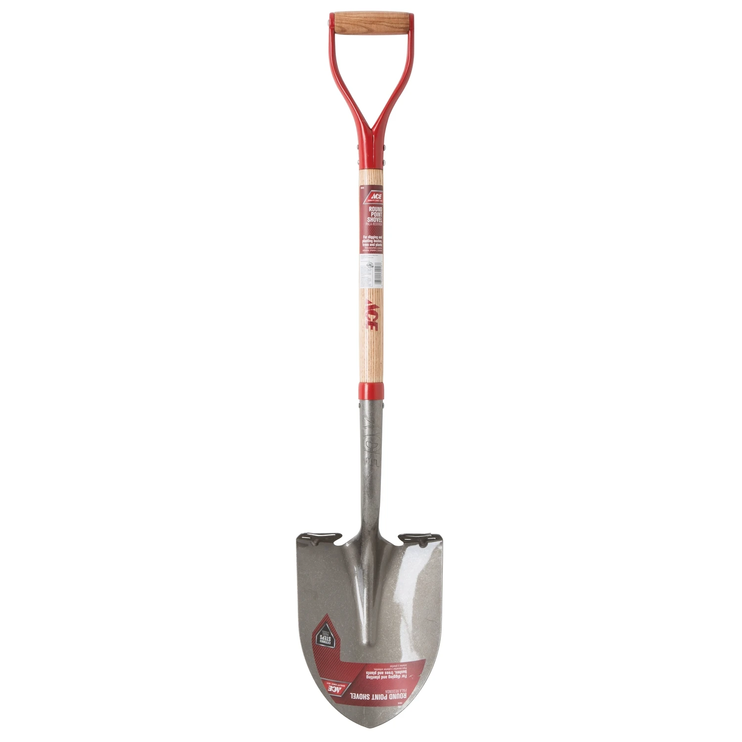 41.5 In. Steel Round Point Digging Shovel With Wood Handle
