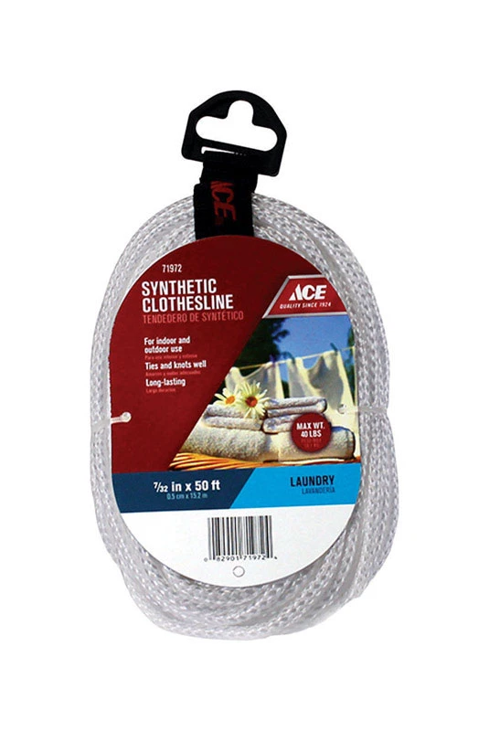 50 Ft. Braided Synthetic Polyester Clothesline - Model 71972
