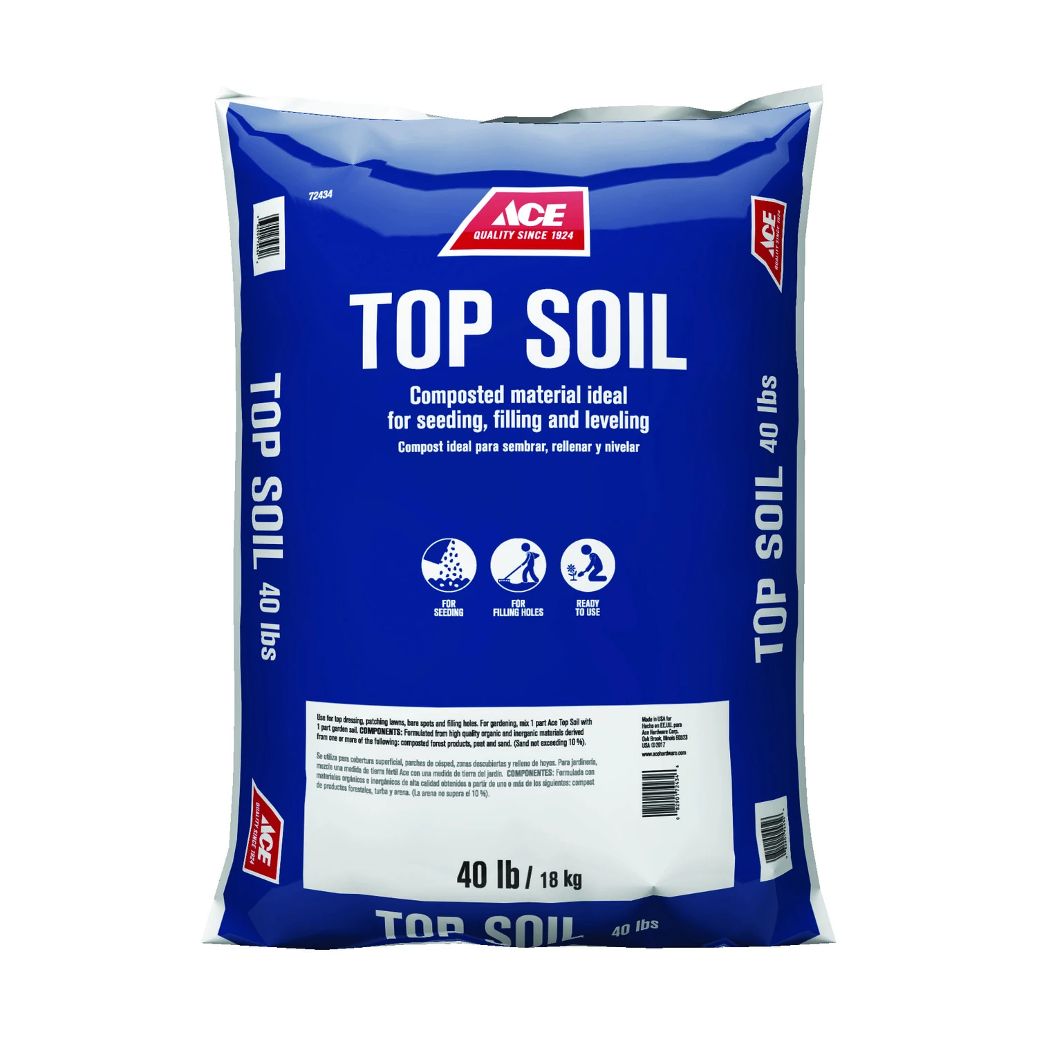 All Purpose Top Soil 40 Lb Bag For Gardening And Lawn Care