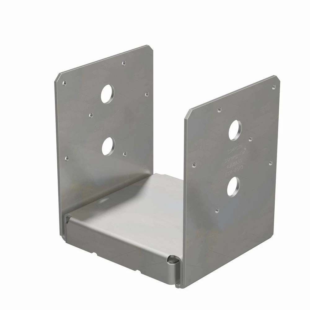 6 In. X 6 In. 12-gauge Stainless Steel Adjustable Post Base