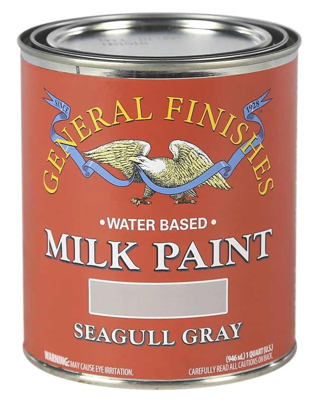 1 Quart Seagull Gray Interior/exterior Milk Paint By General Finishes - Satin Finish