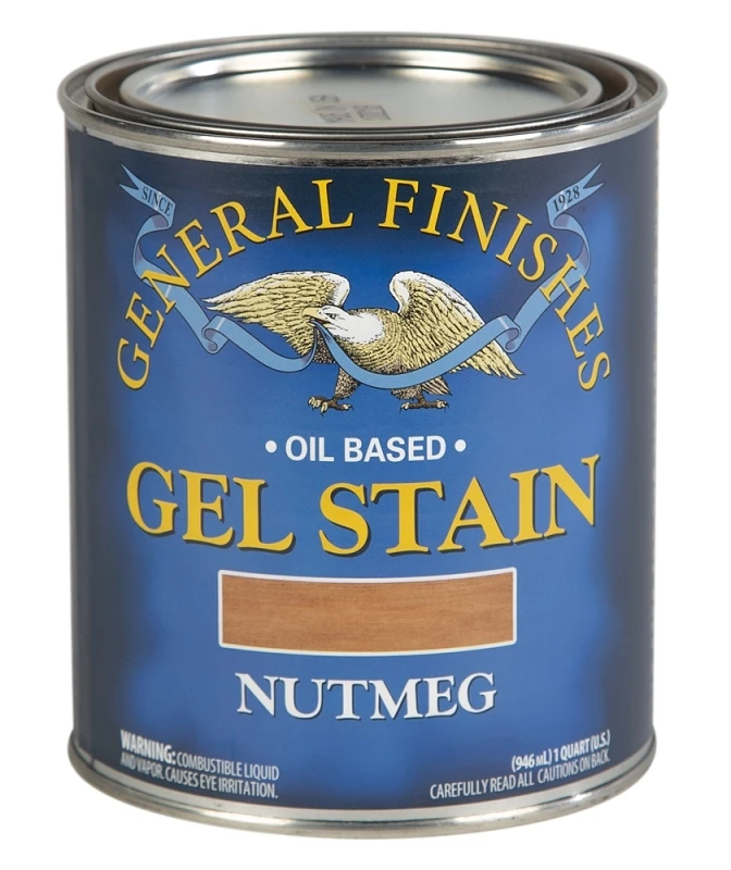 Nutmeg Gel Stain, 1 Quart - Oil-based Heavy Bodied Stain