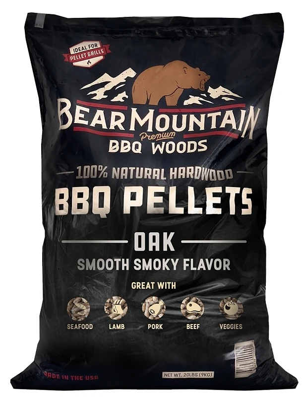 Bbq Premium All-natural Hardwood Oak Smoker Pellets, 20 Lbs, Model Fk18