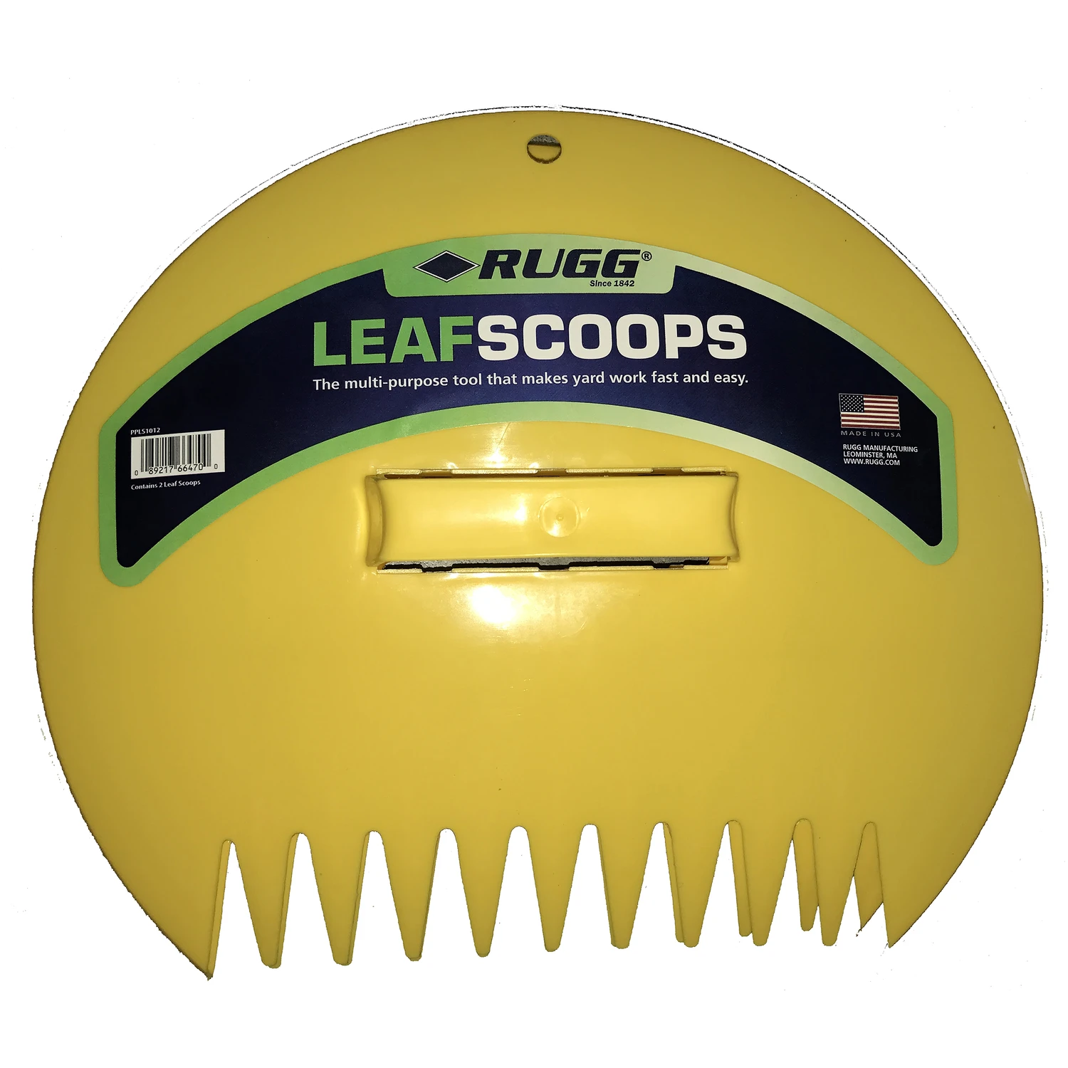 12.25 In. L X 14.5 In. W Plastic Leaf Scoop With 11 Tines