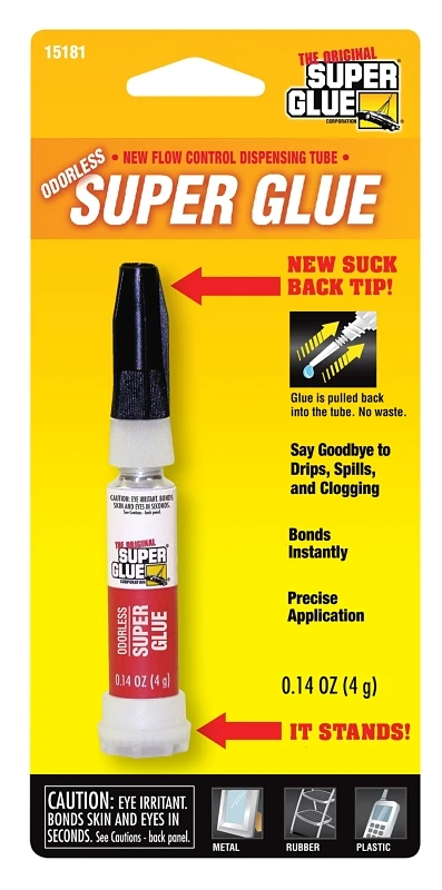 1518112 Odorless Super Glue Smart Tube 4 Gram Dispenser
