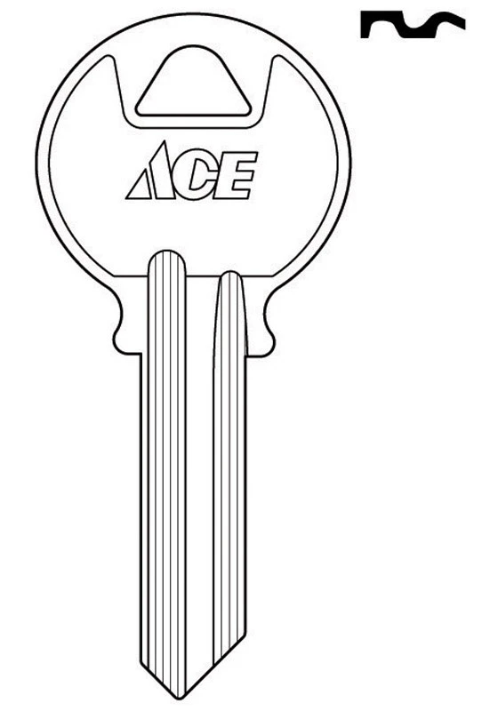 Ace Y1 Padlock Key Blank Single sided For Yale Locks