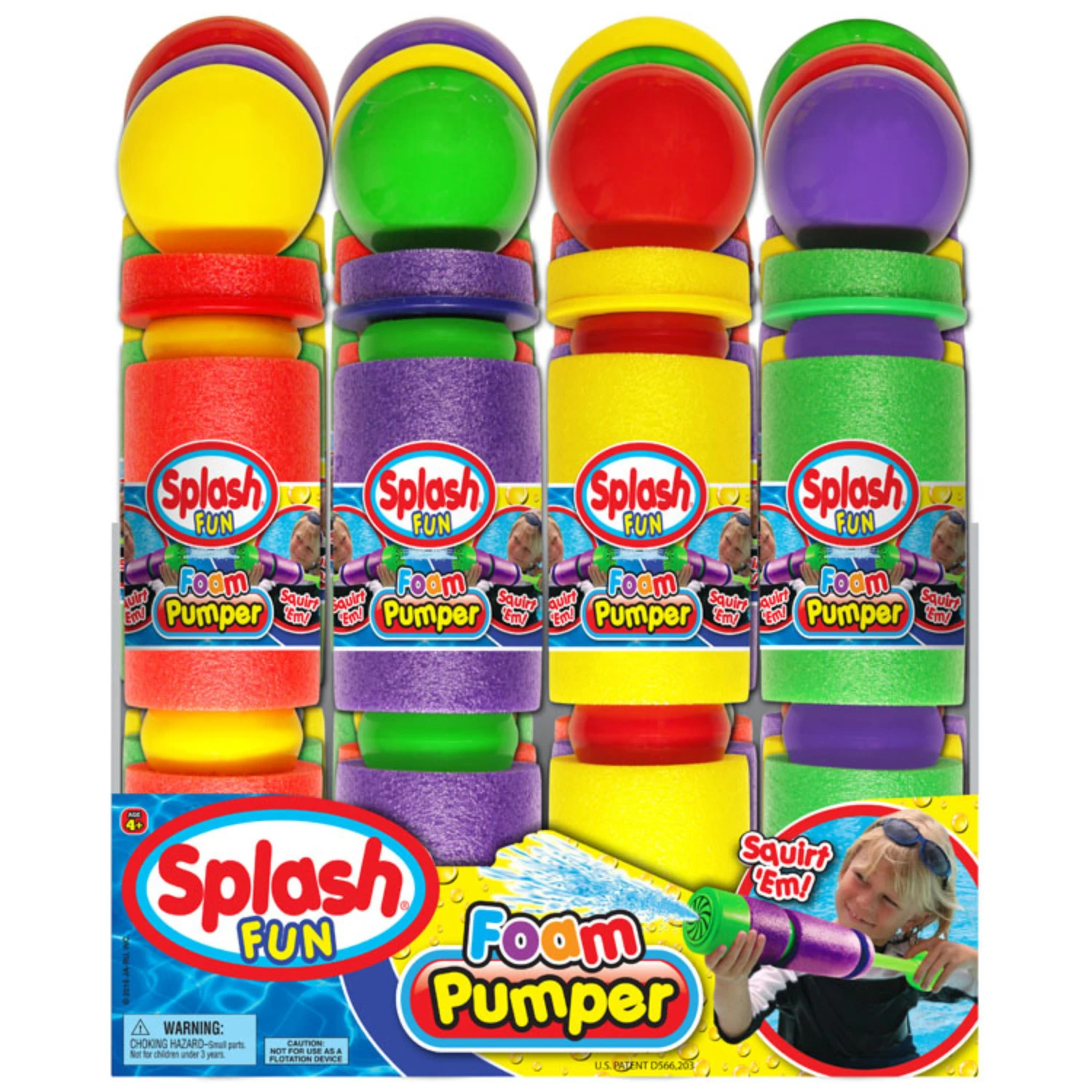 Splash Outdoor Water Toys Splash Foam Pumper plastic 1 pc.