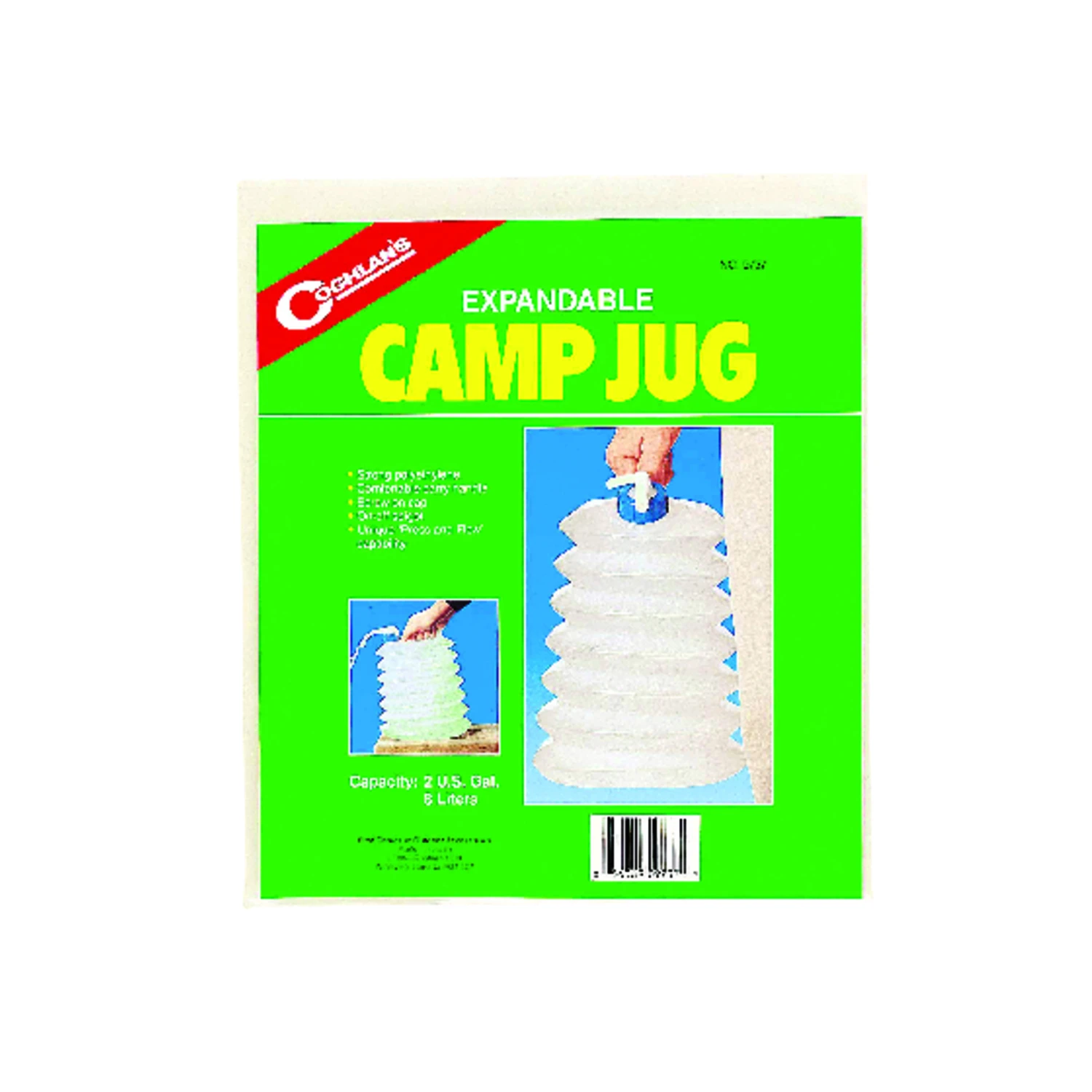 Coghlan's White Expandable Camp Jug 12.000 in. H x 10.375 in. W x 2 in. L 1 pk
