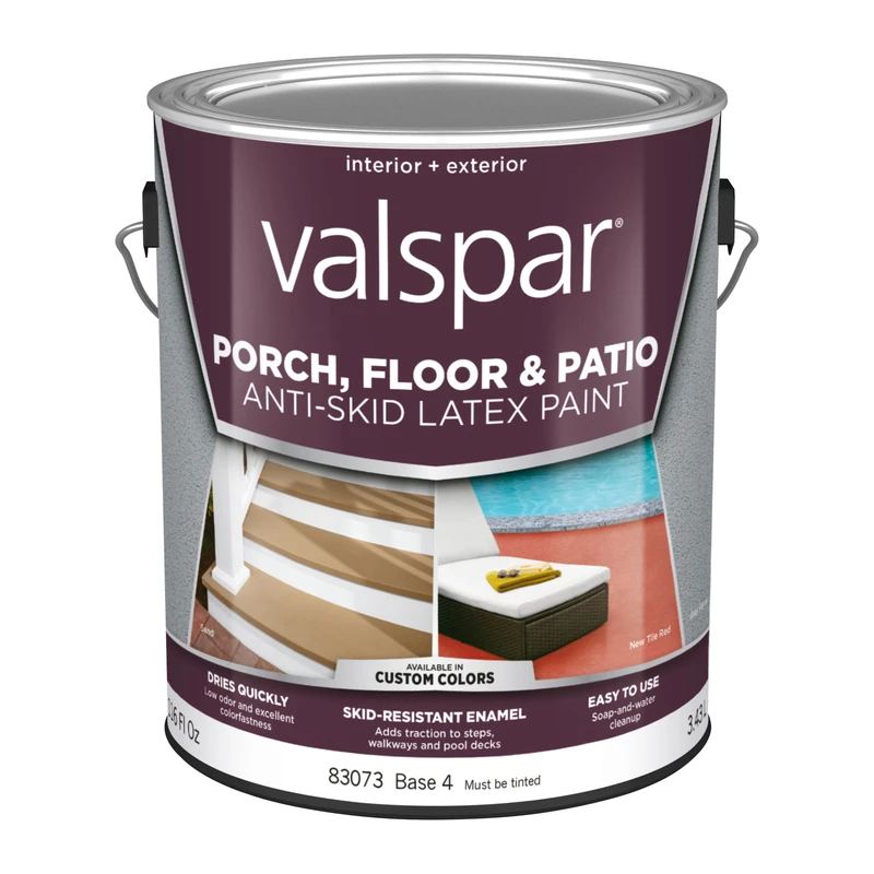Anti-skid Clear Base 4 Latex Porch & Floor Paint 1 Gallon For Indoor/outdoor Use