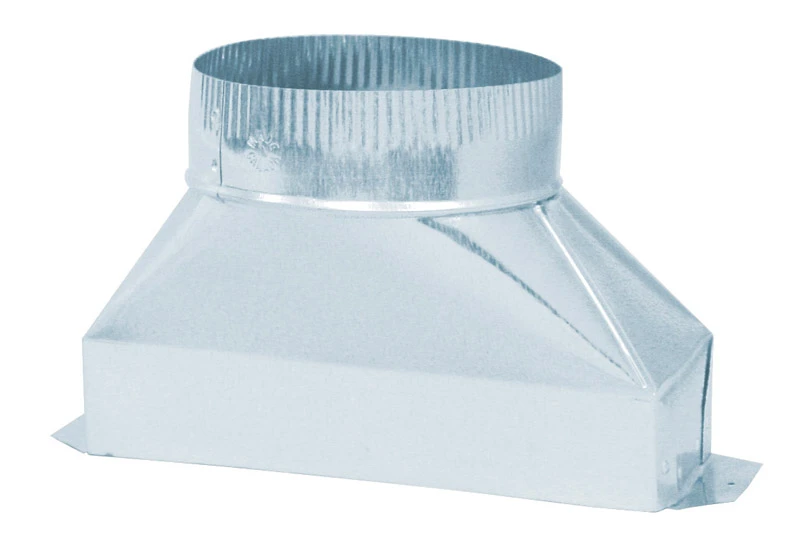 5 In. Diameter X 10 In. Length Galvanized Steel Duct Transition