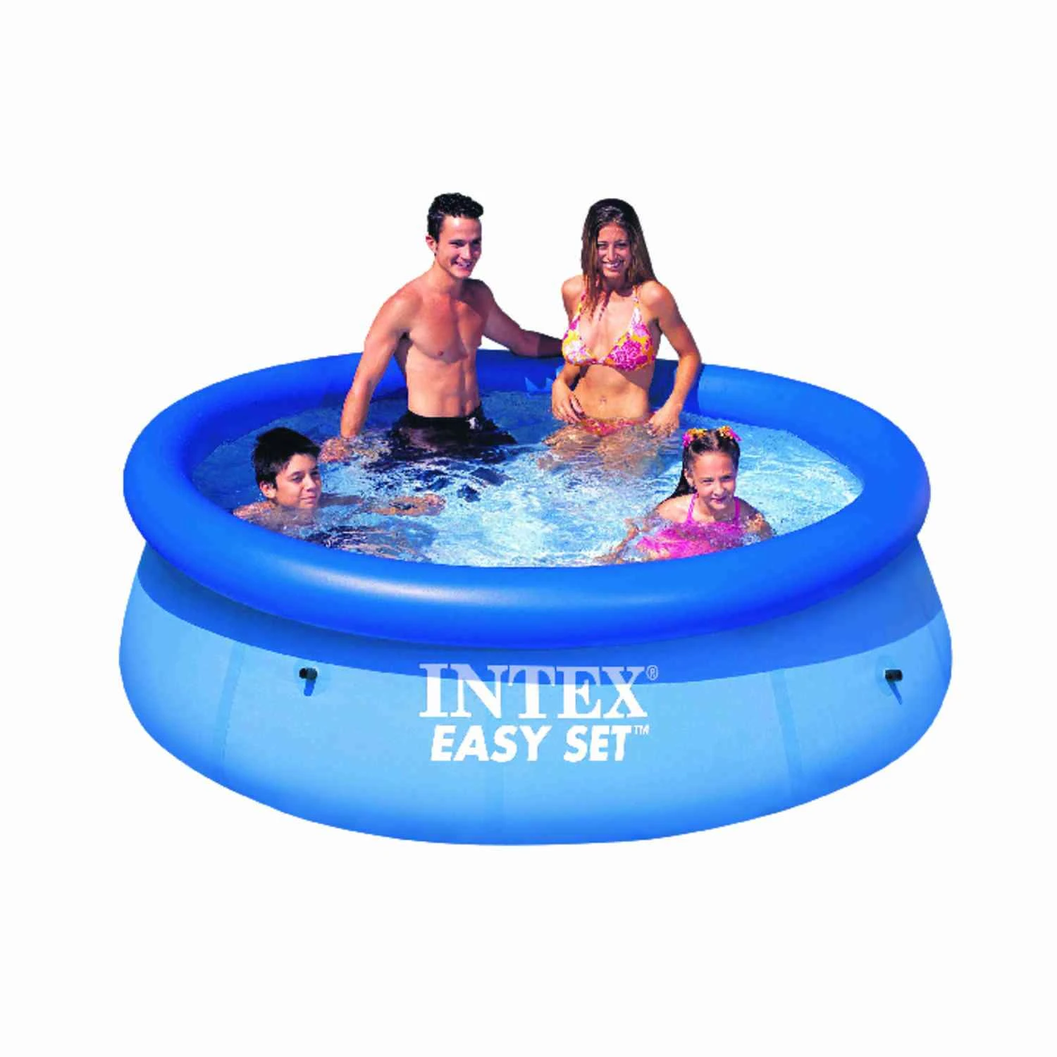 Intex Easy Set 639 Gallon Round Above Ground Pool 30 In. H X 8 Ft. Dia.