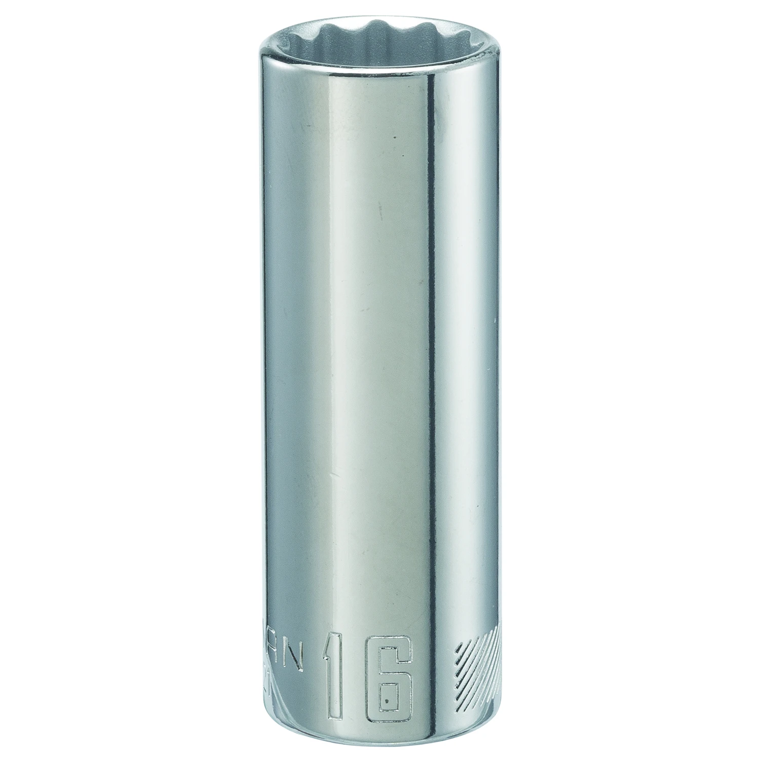 16 Mm X 3/8 In. Drive Metric 12 Point Deep Socket - 1 Piece