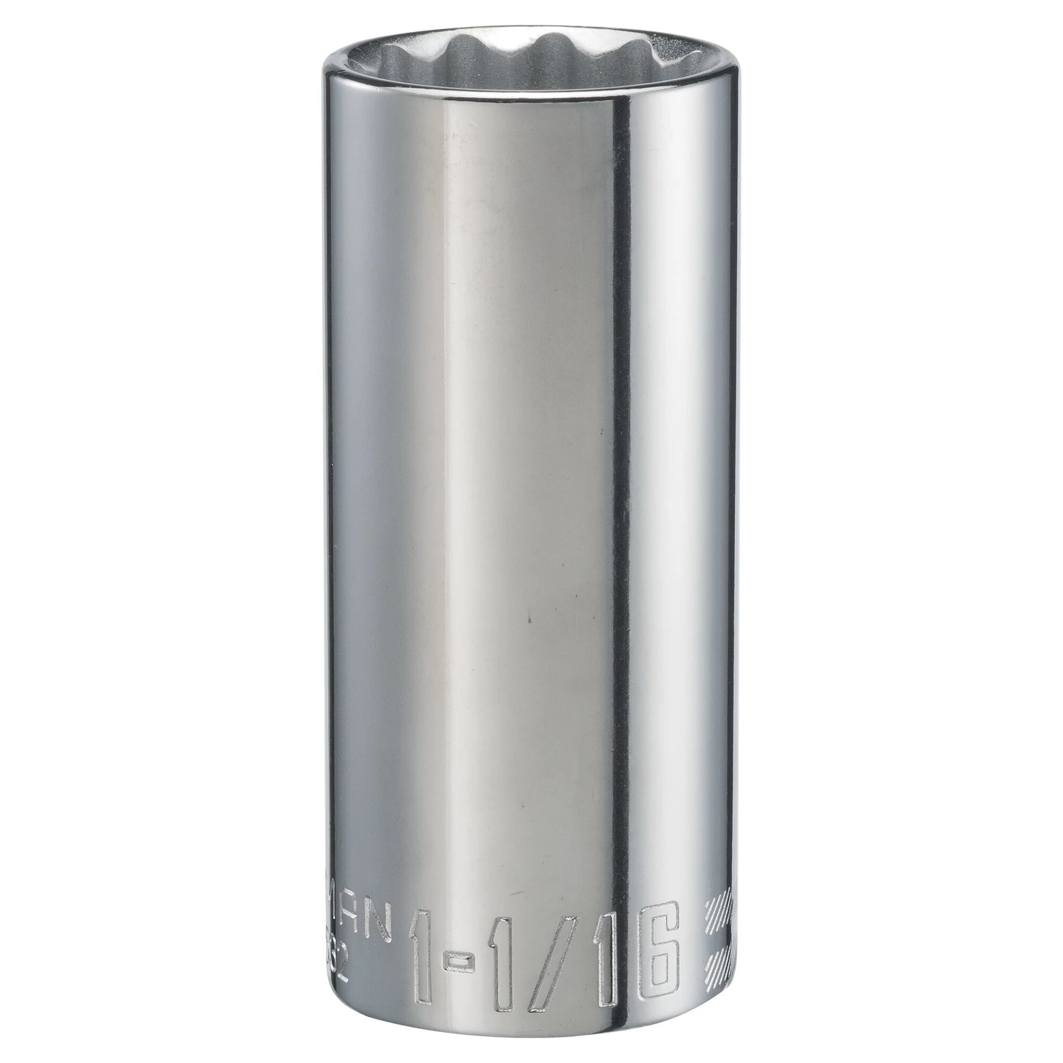 1-1/16 In. X 1/2 In. Drive Sae 12 Point Deep Socket