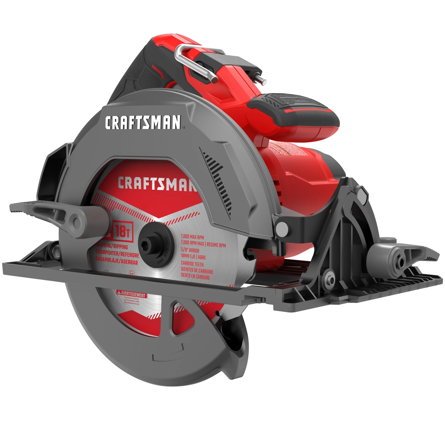 15 Amp 7-1/4 In. Corded Circular Saw With 5500 Rpm Motor