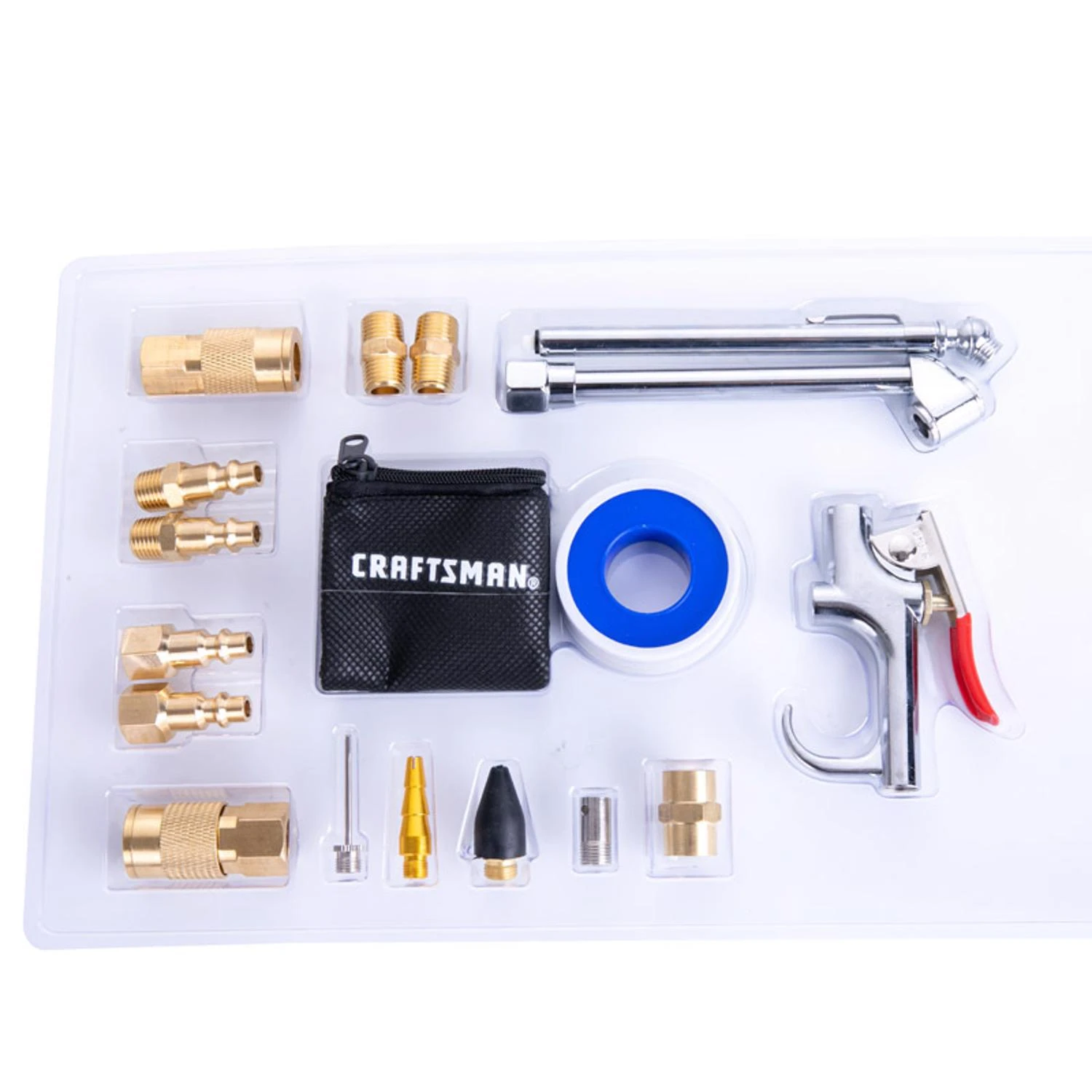 1/4 In. Air Tool Accessory Kit - 18 Piece Set For Versatile Applications