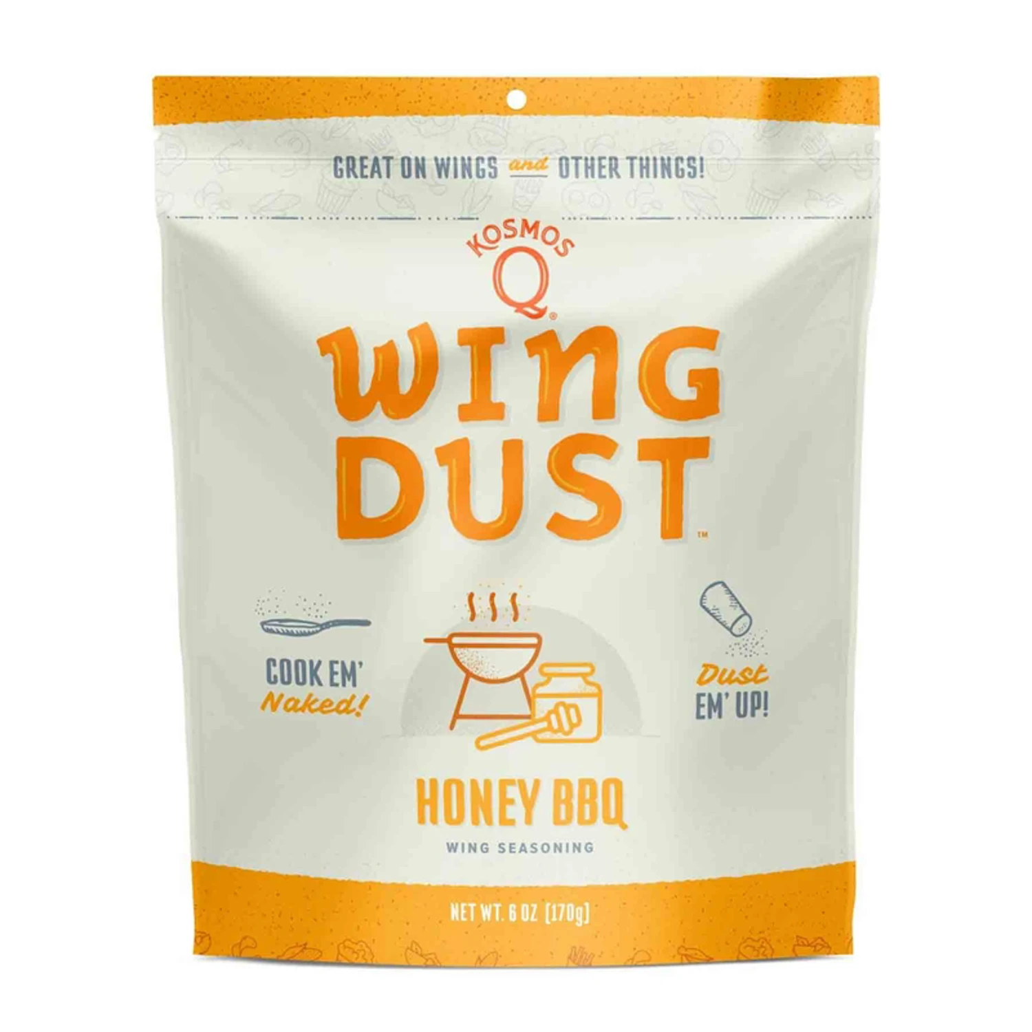 Wing Dust Honey Barbecue Seasoning 6 Oz - Perfect For Wings And More