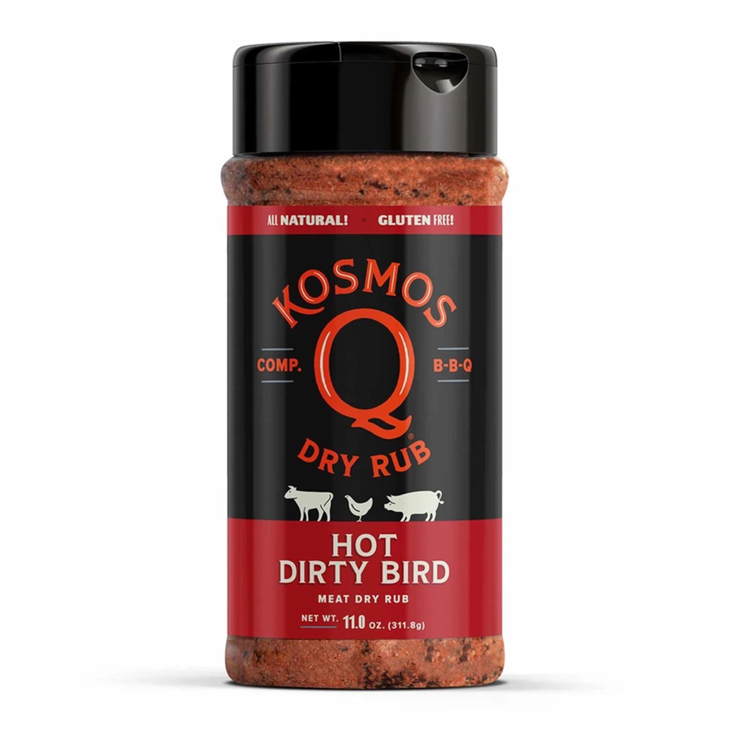 Dirty Bird Hot Dry Rub 11 Oz - Spicy Bbq Seasoning Blend