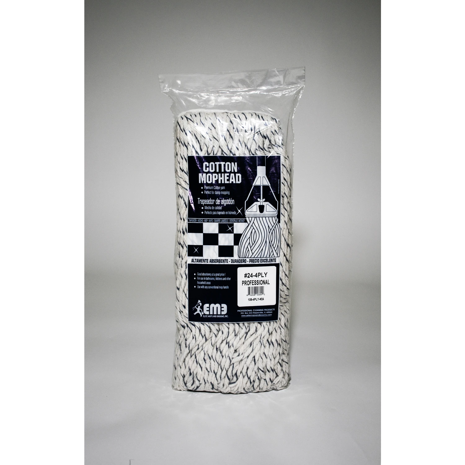 Elite #24 Mop Head 4-Ply Cotton 1 pk
