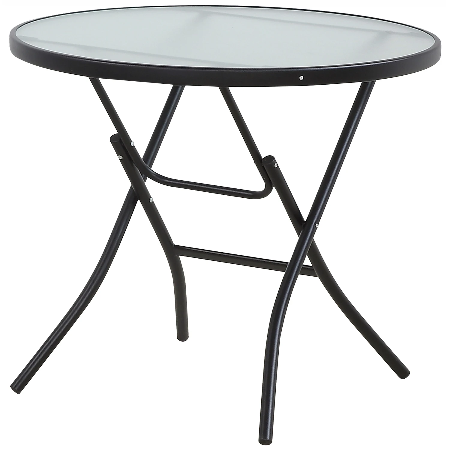 PATIO TABLE STL/GLS 32"